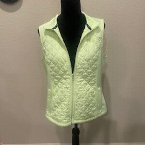 Women's Size Large Neon Yellow Fila Sport Sleeveless Jacket Vest